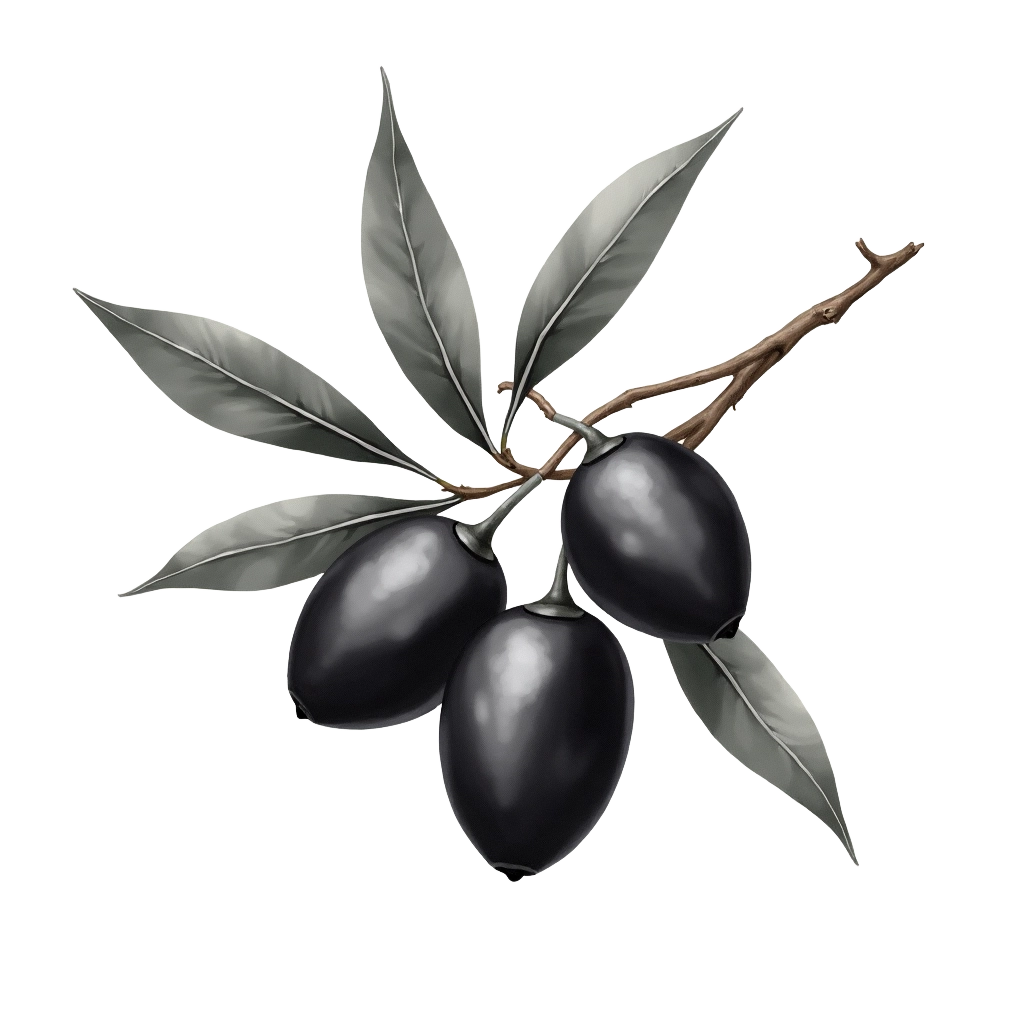 Black Olives on a Branch